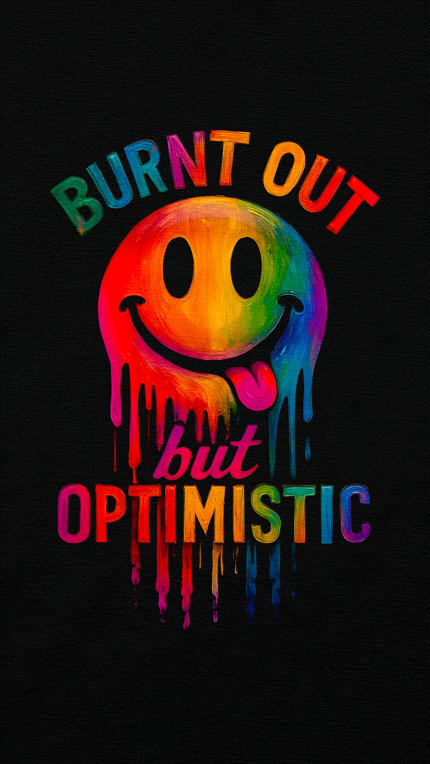 Burnt Out But Optimistic Smiley